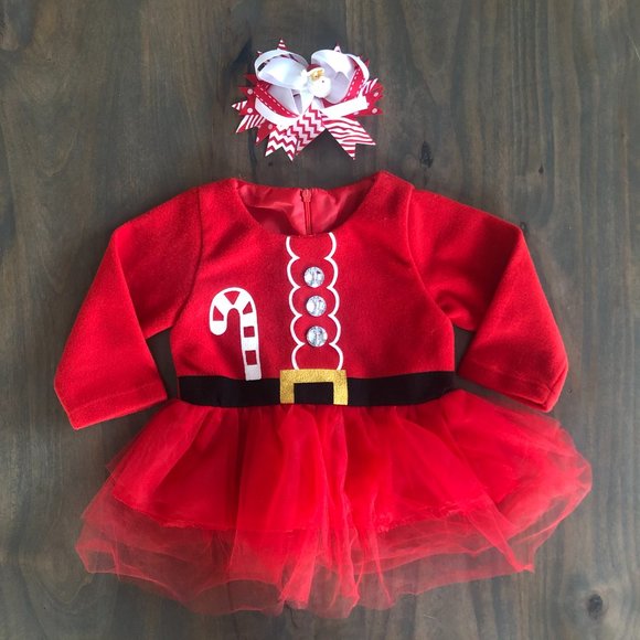 Here Comes Santa Claus Dress 3-6m - Picture 1 of 2